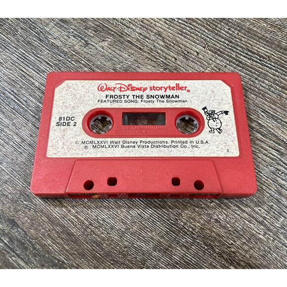 Vintage Walt Disney Storyteller Little Golden Book Cassette Rudolph Frosty 1976 - Picture 8 of 9